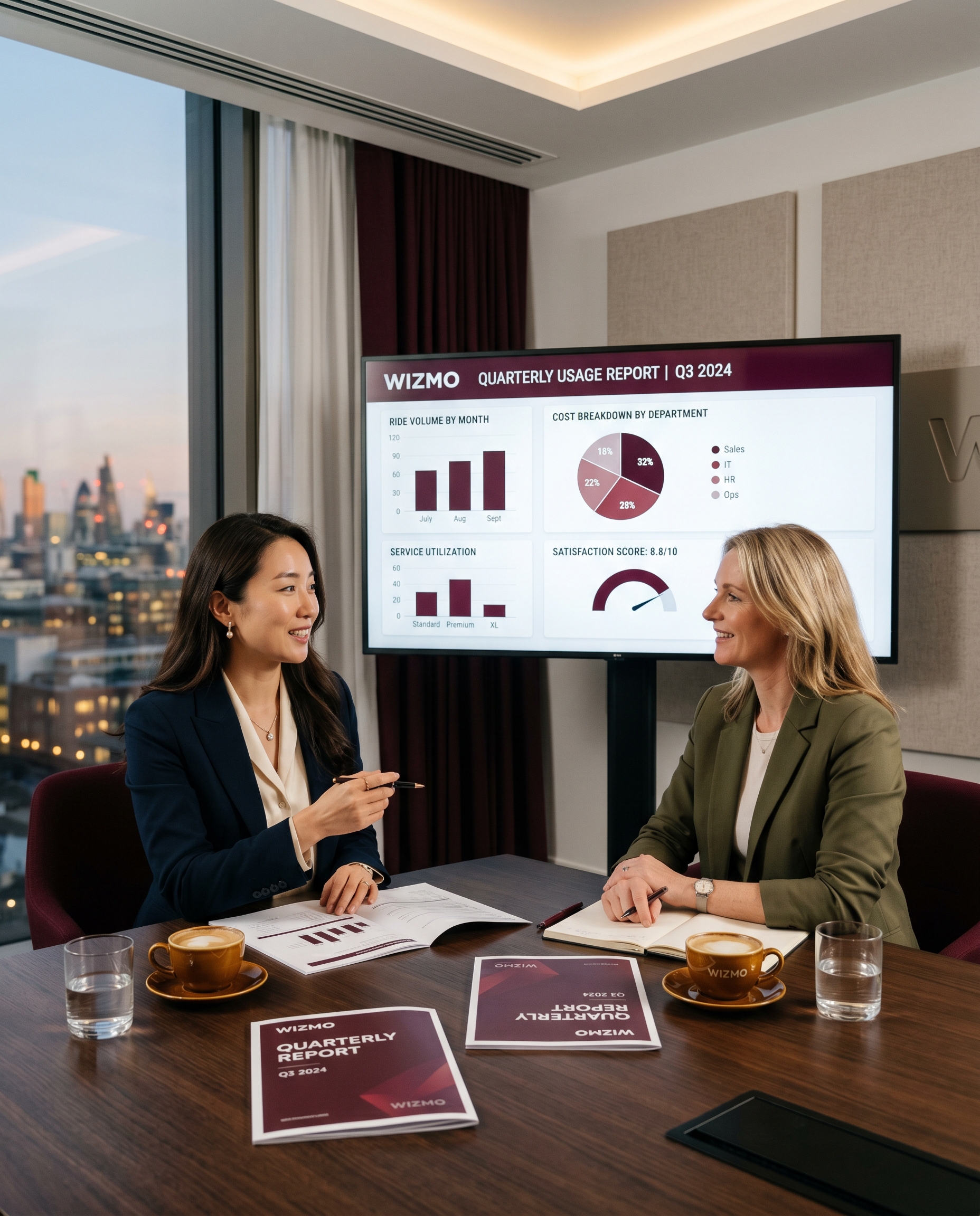 Corporate account quarterly report and review