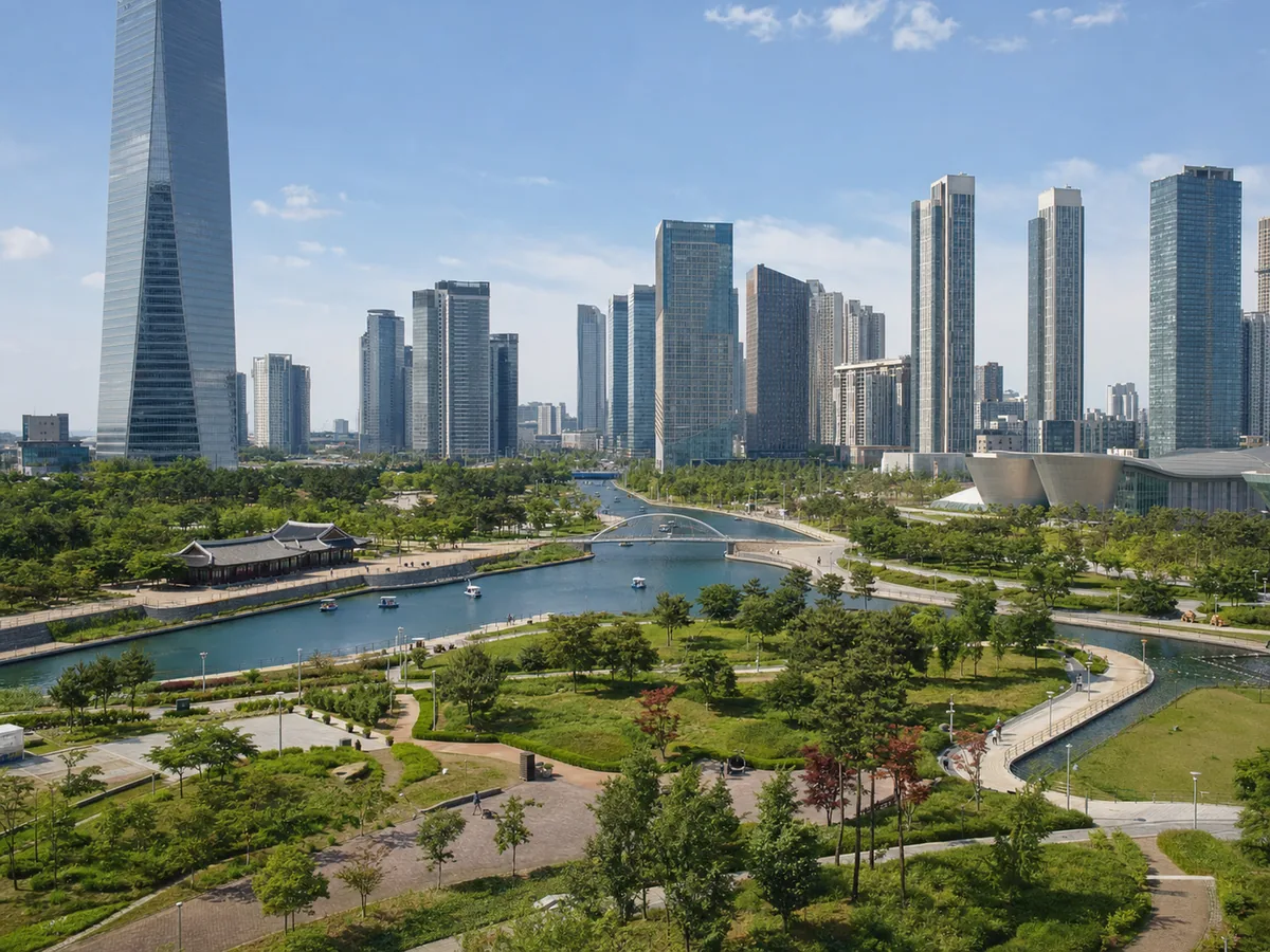 Songdo International Business District skyline, Incheon