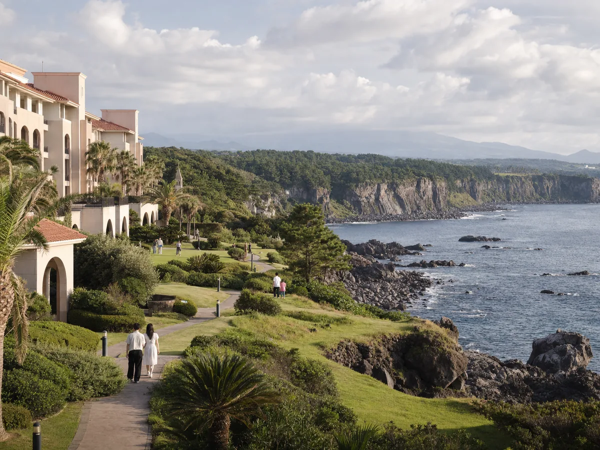 Jungmun Resort Complex coastline, Jeju
